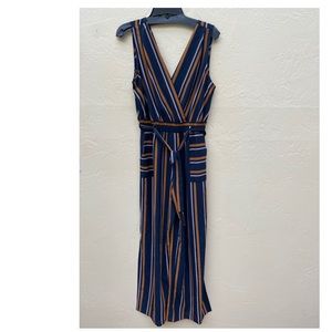 Navy striped Jumpsuit